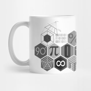 Math in grey (invert) Mug